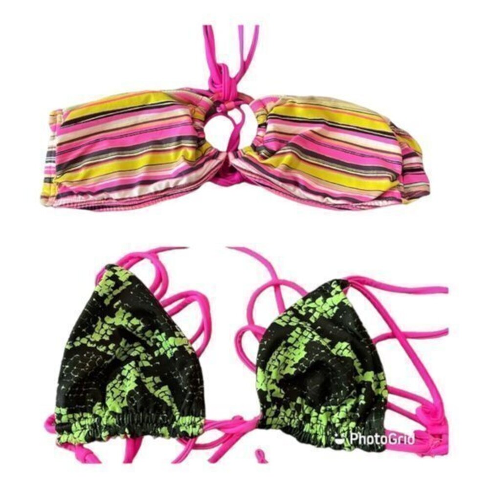 H&M ASOS Bikini Tops Only Size 6 & ASOS Size 4 EUC #0189